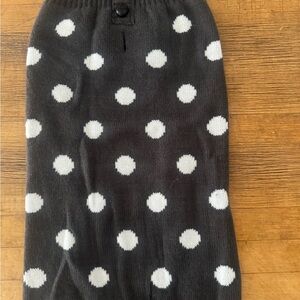 Black and White Polka Dog Sweater